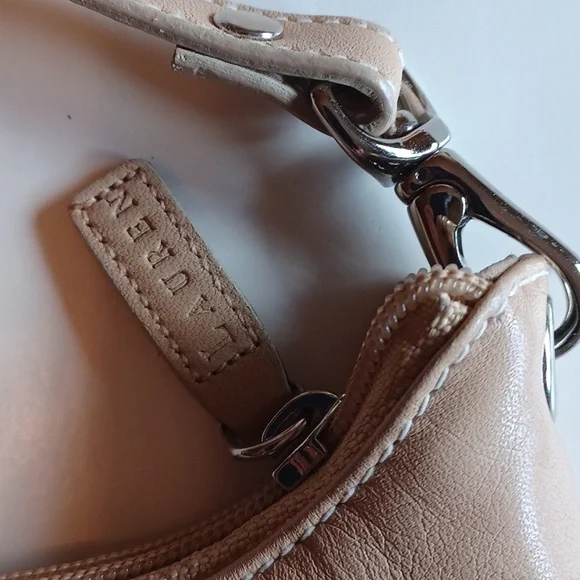 Ralph Lauren small/medium light tan leather sachel bag - Picture 5 of 12